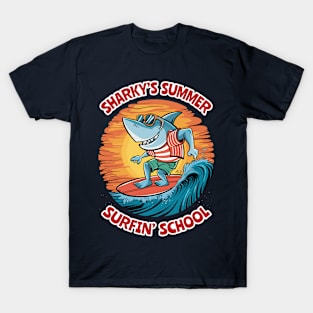 Sharky's Summer Surfin' School - Summer Vibes T-Shirt